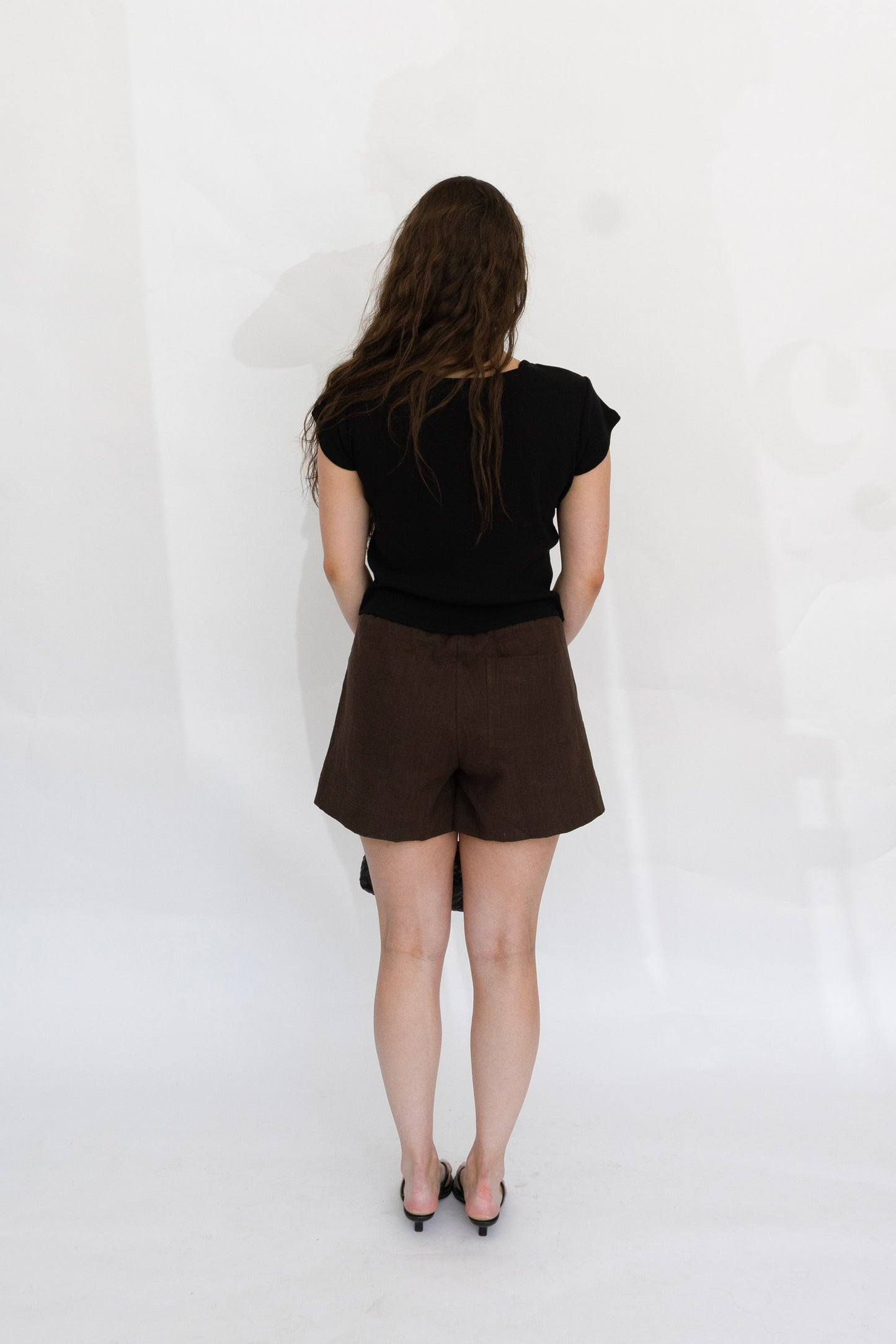 Madeline Baby Tee | Black Pointelle