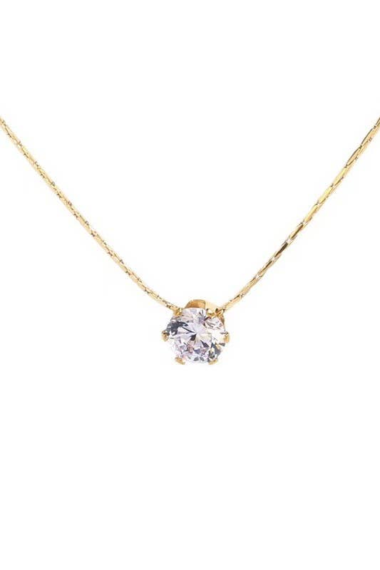 Dainty Rhinestone Necklace