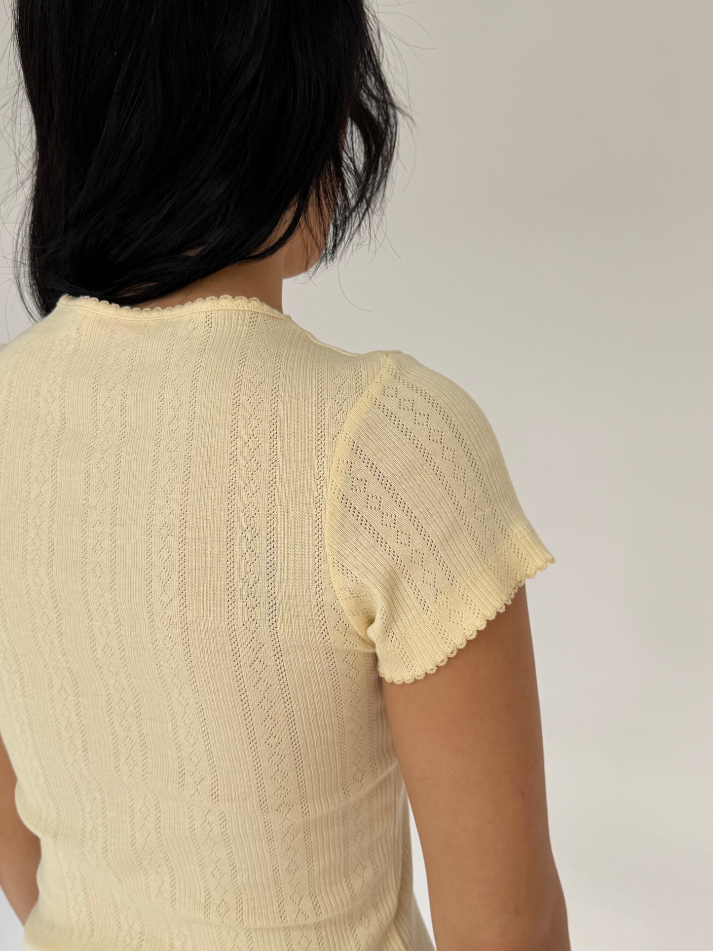 Karla Keyhole Ribbon Top