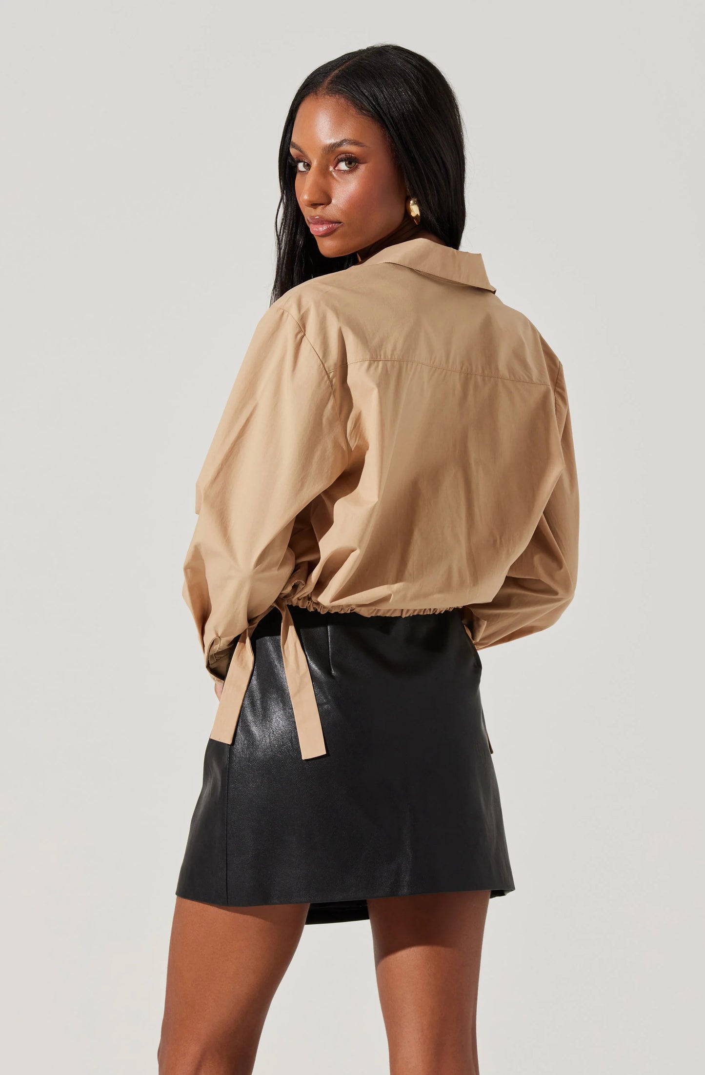 Cyril Cinch Waist Button-Up