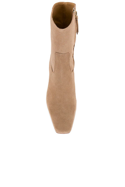 Nash Suede Beige Leather Ankle Boots