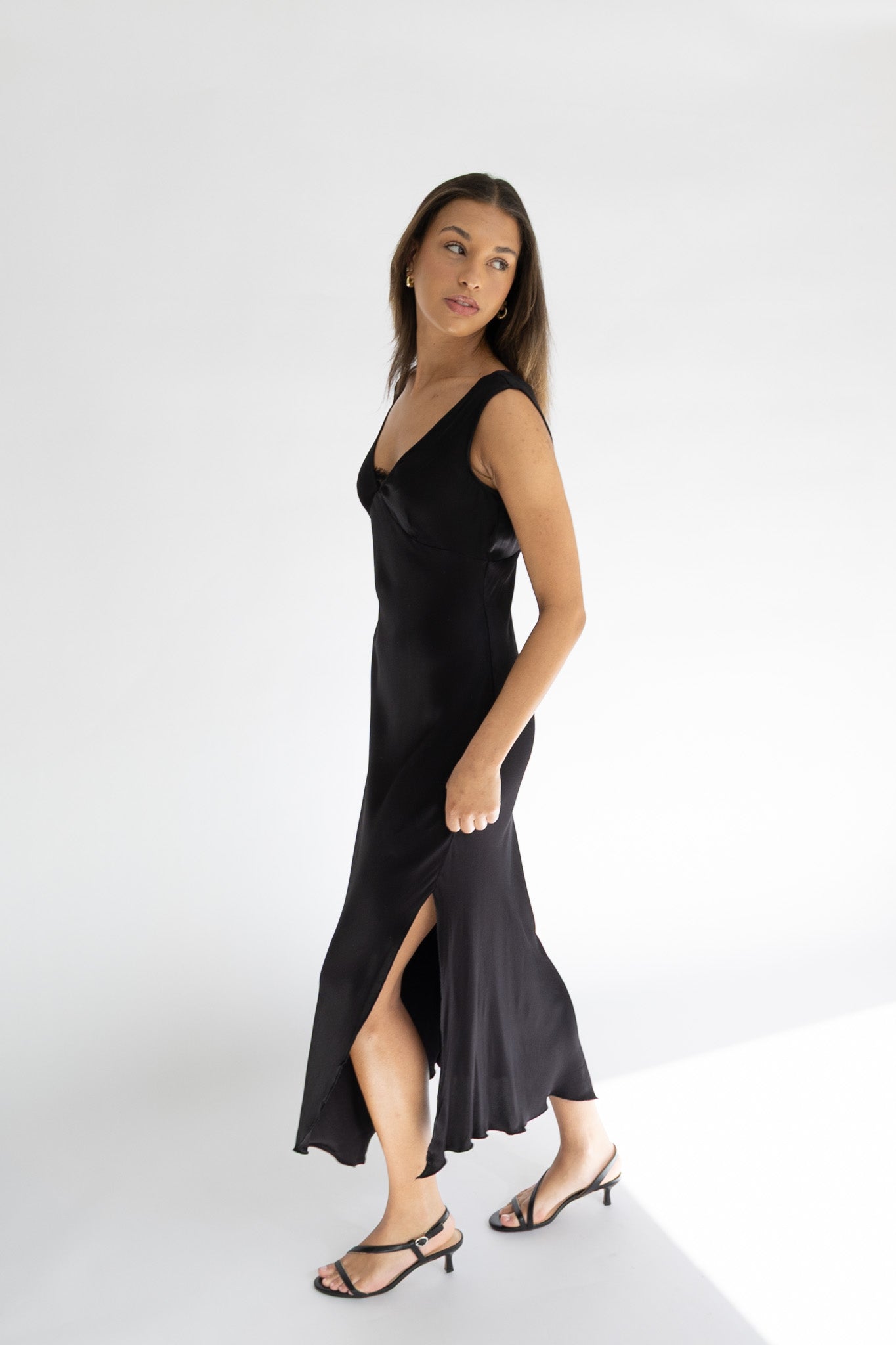 Rose Satin Dress