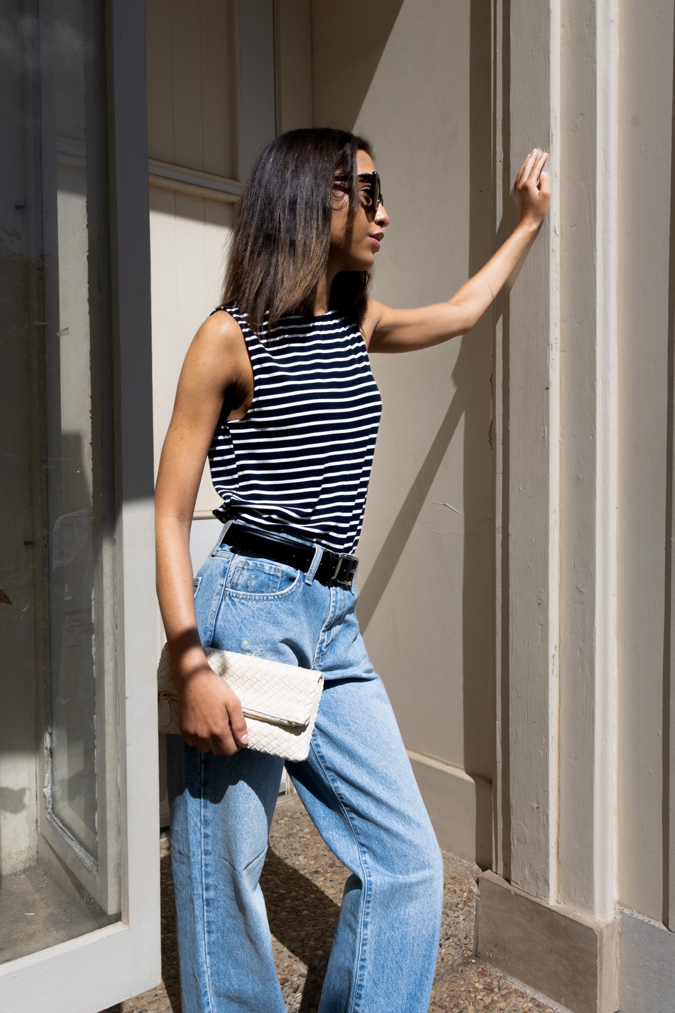 Aria Woven Clutch