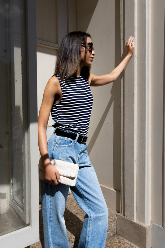 Aria Woven Clutch