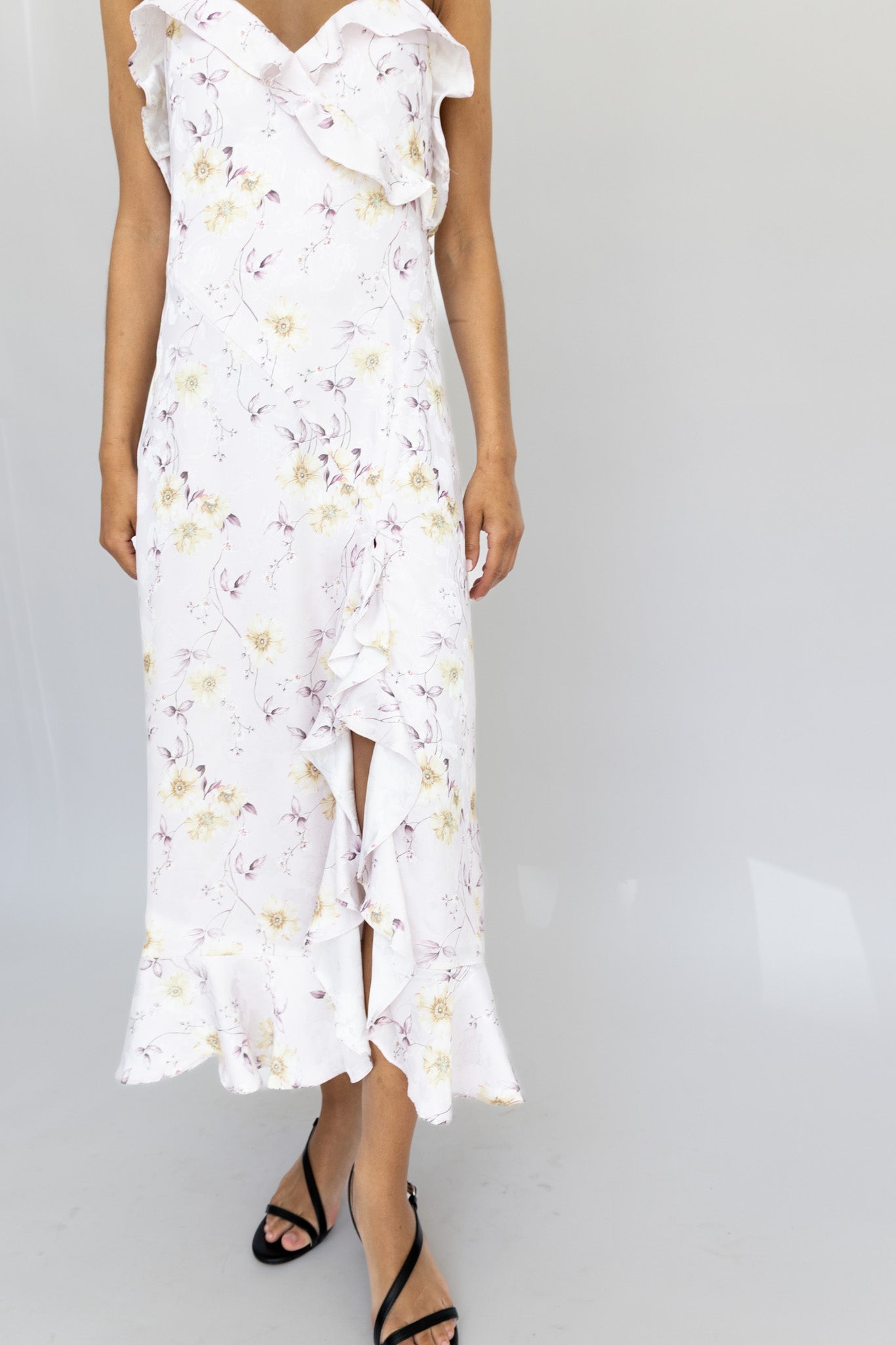 Flora Ruffle Slip Dress