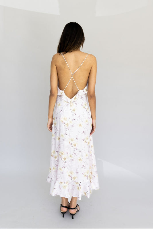 Flora Ruffle Slip Dress