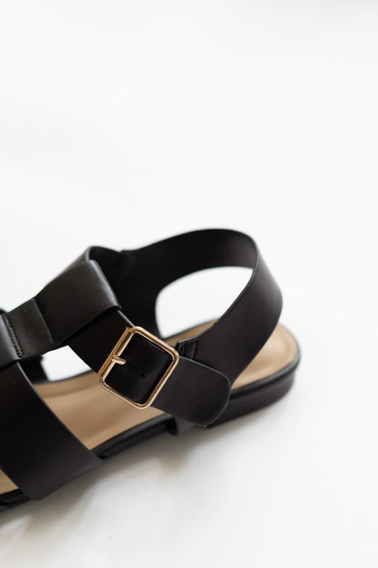 Cailinna Fisherman Sandal | Black