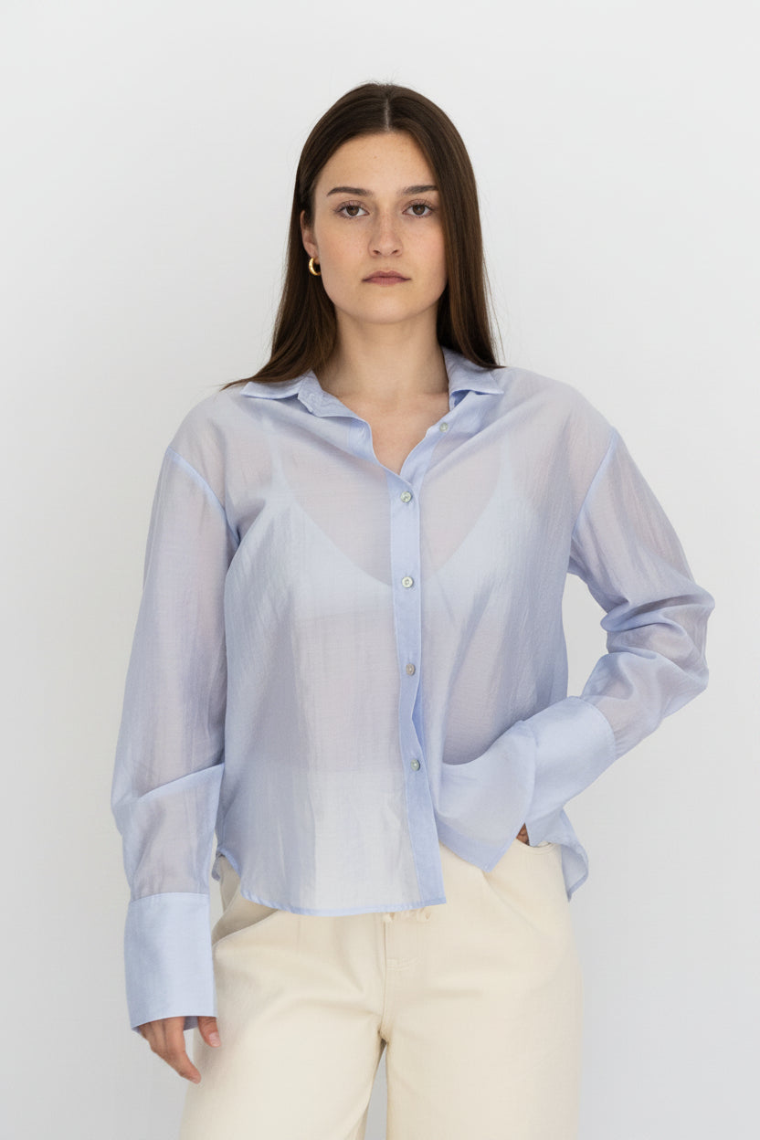 Nadia Sheer Button Up