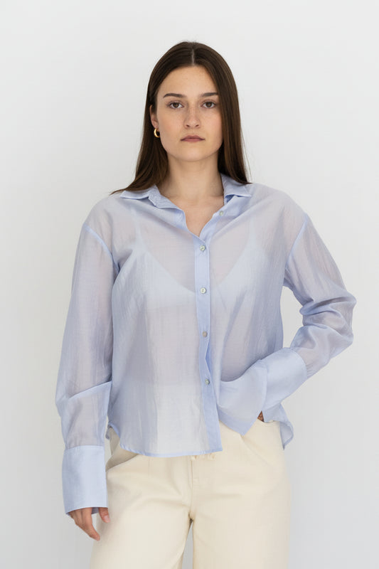 Nadia Sheer Button Up