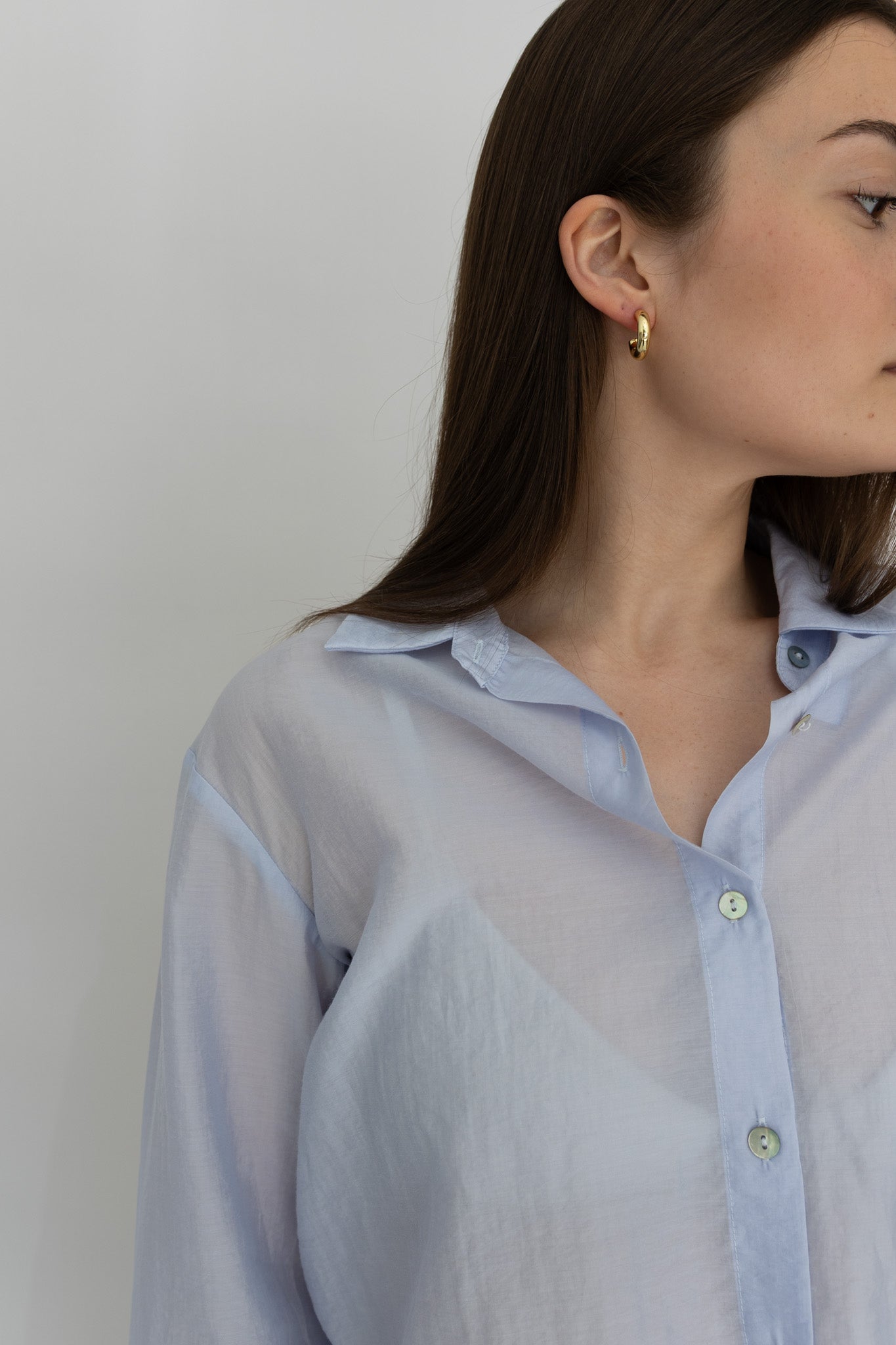 Nadia Sheer Button Up