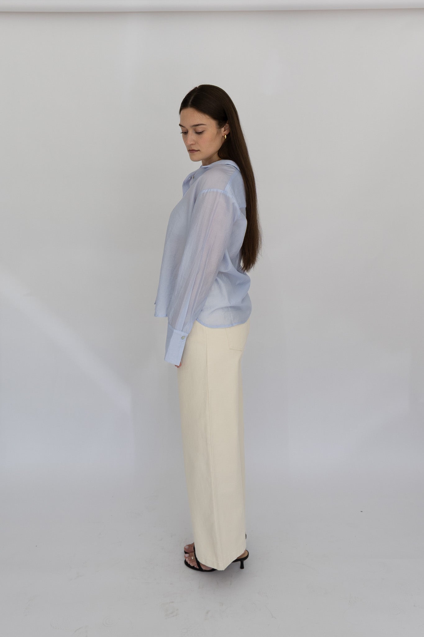Nadia Sheer Button Up