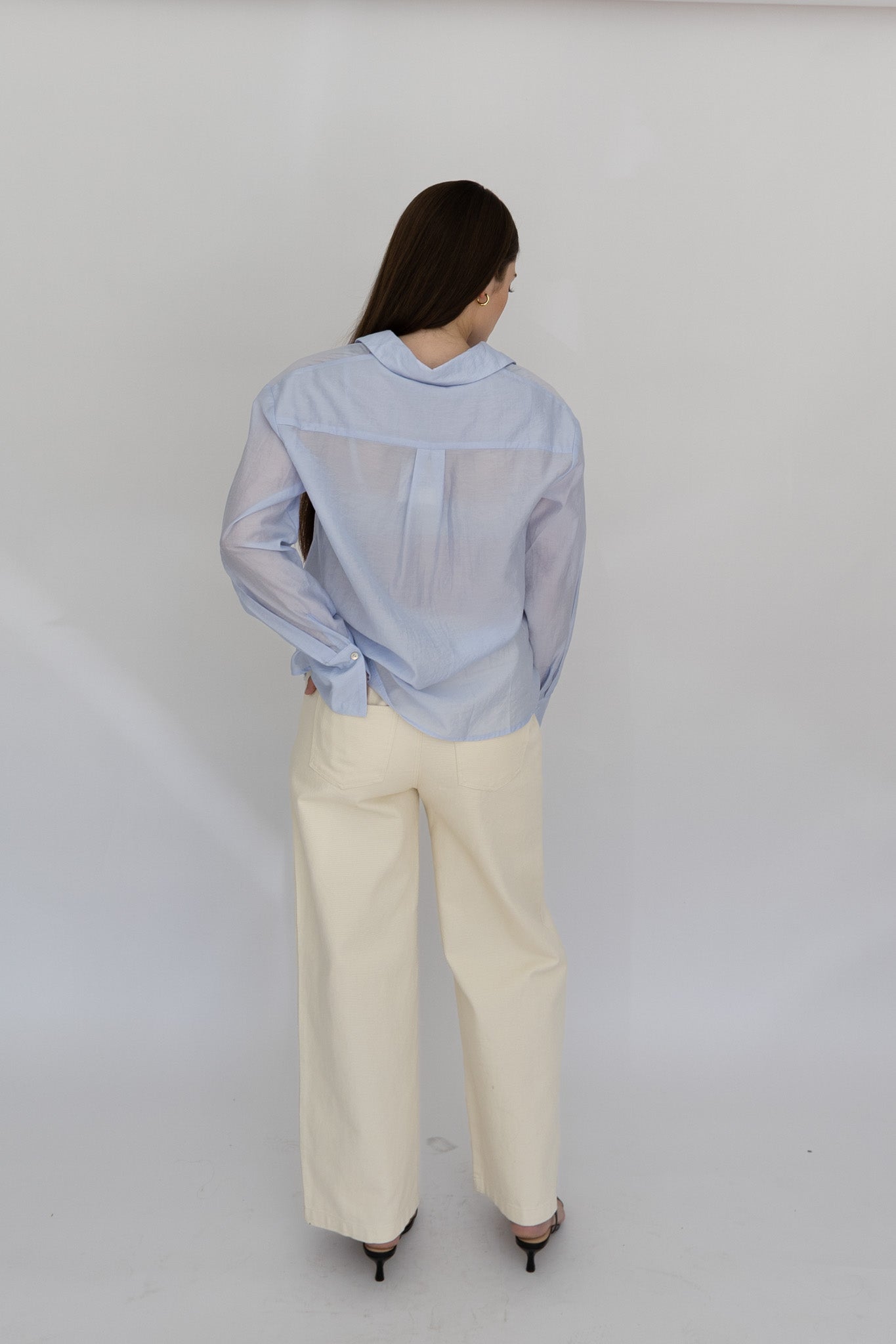Nadia Sheer Button Up