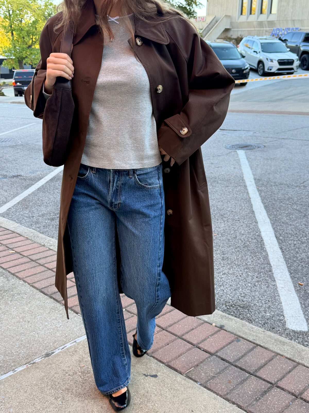 Twisted High Rise Barrel Jean | Dark Wash