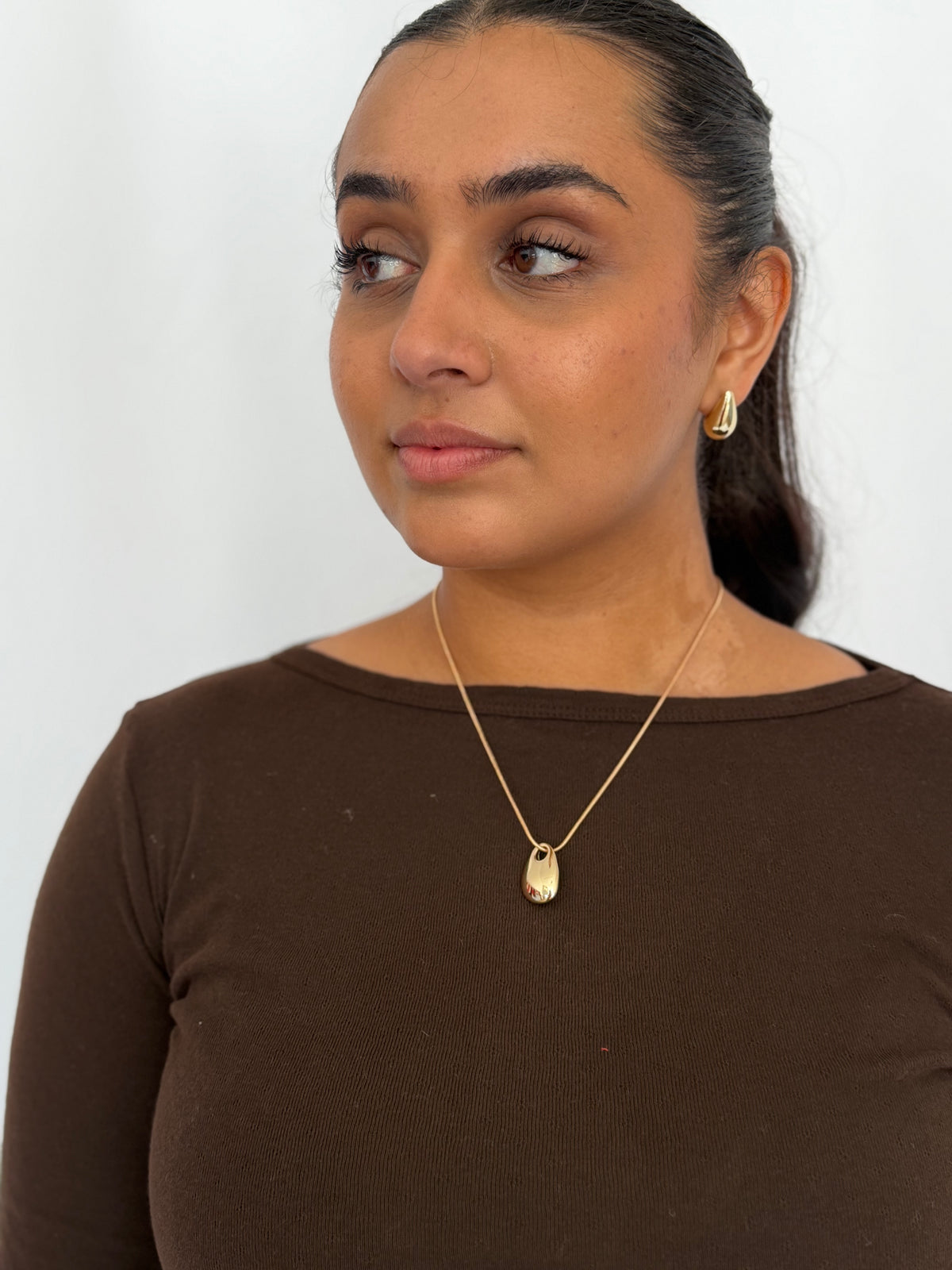 Ballet Pointelle Tee | Chocolate