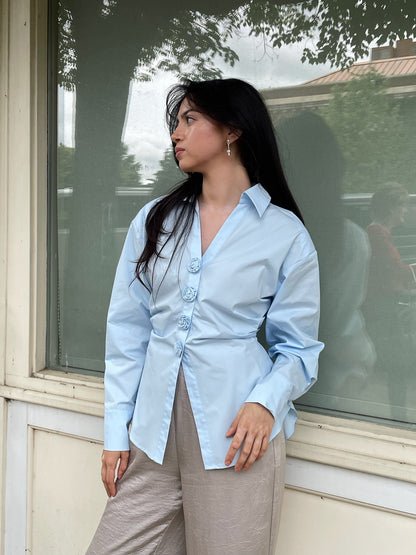 Rosette Button Up Shirt