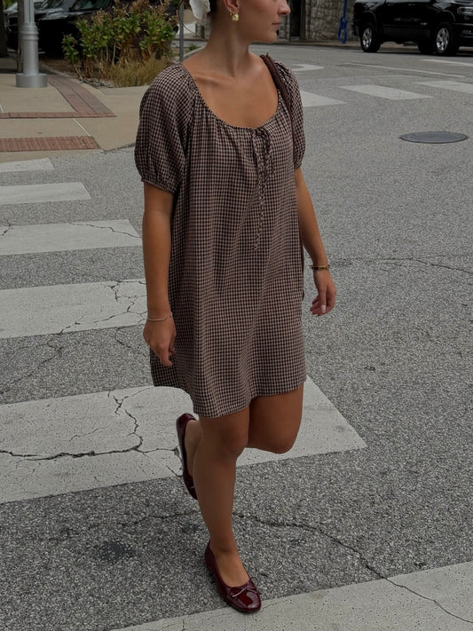Grace Drawstring Mini Dress