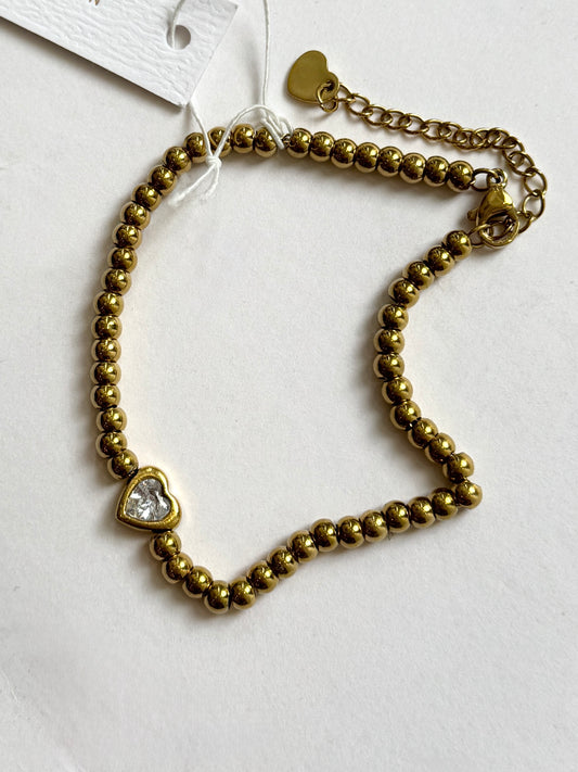 Heart Beaded Bracelet