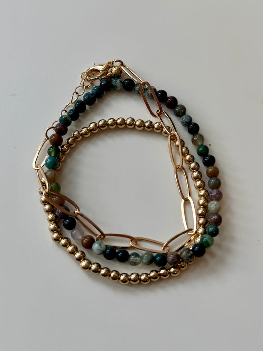 Multi Layer Ball Chain Bracelet