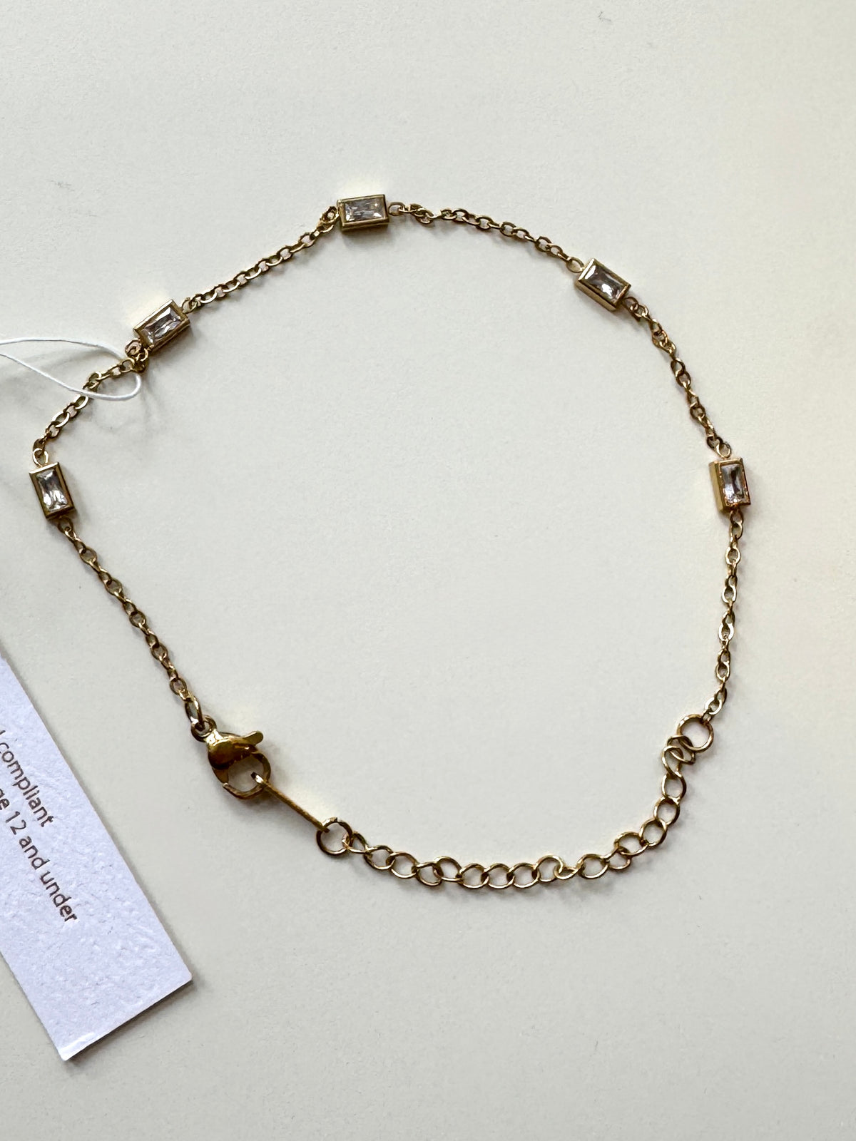 Rectangle Rhinestone Bracelet