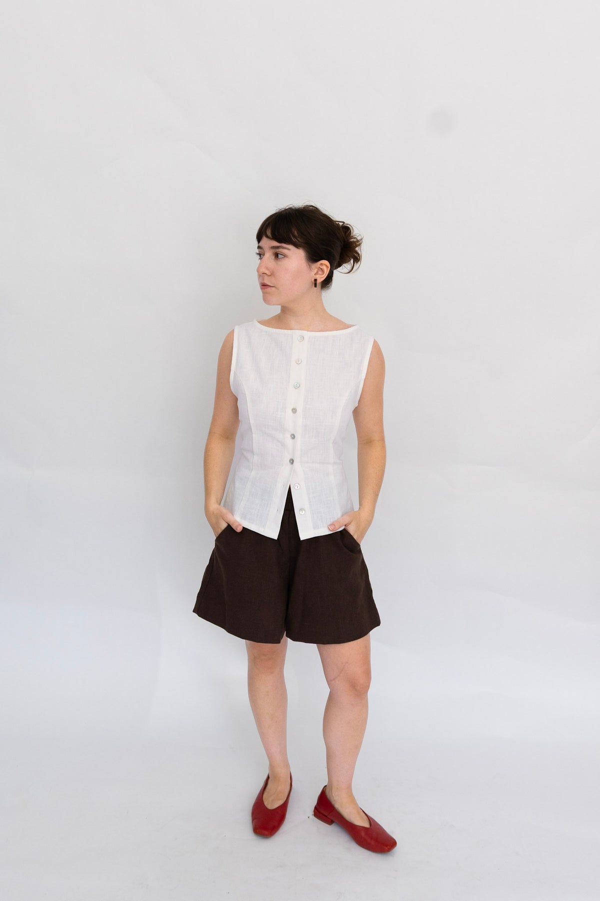 Lee Linen Shorts | Brown