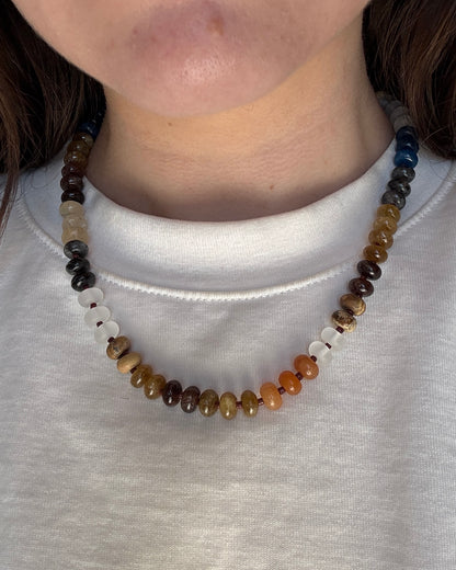 Agate Beaded Necklace