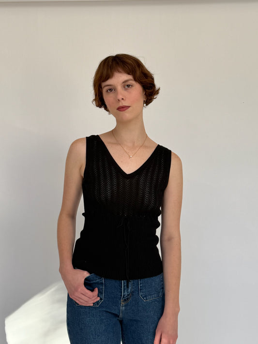 Knit Cardigan and Tank Set