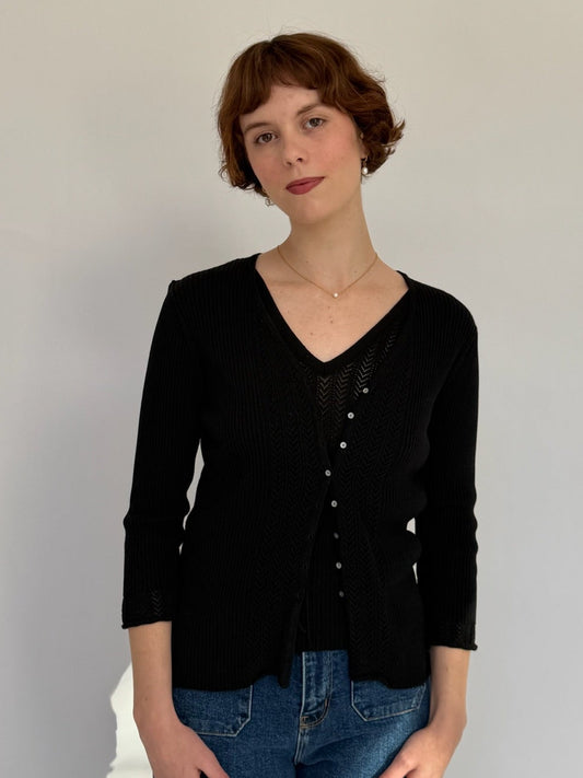 Knit Cardigan and Tank Set