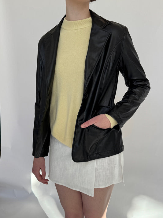 90s Style Leather Jacket
