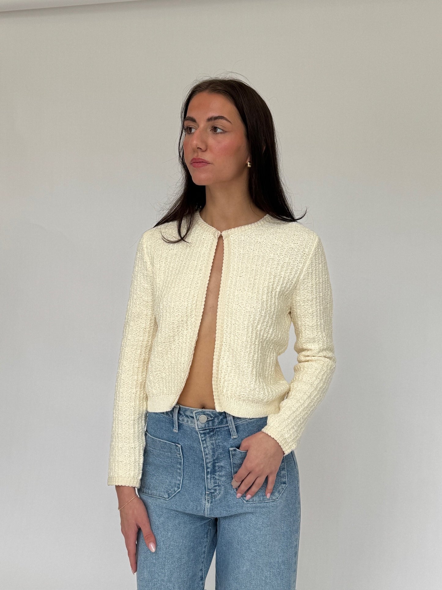 Cream Knit Cardigan