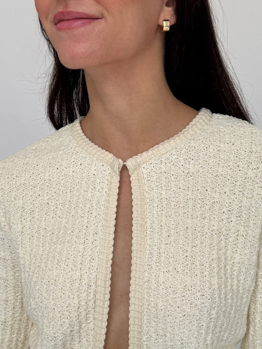 Cream Knit Cardigan