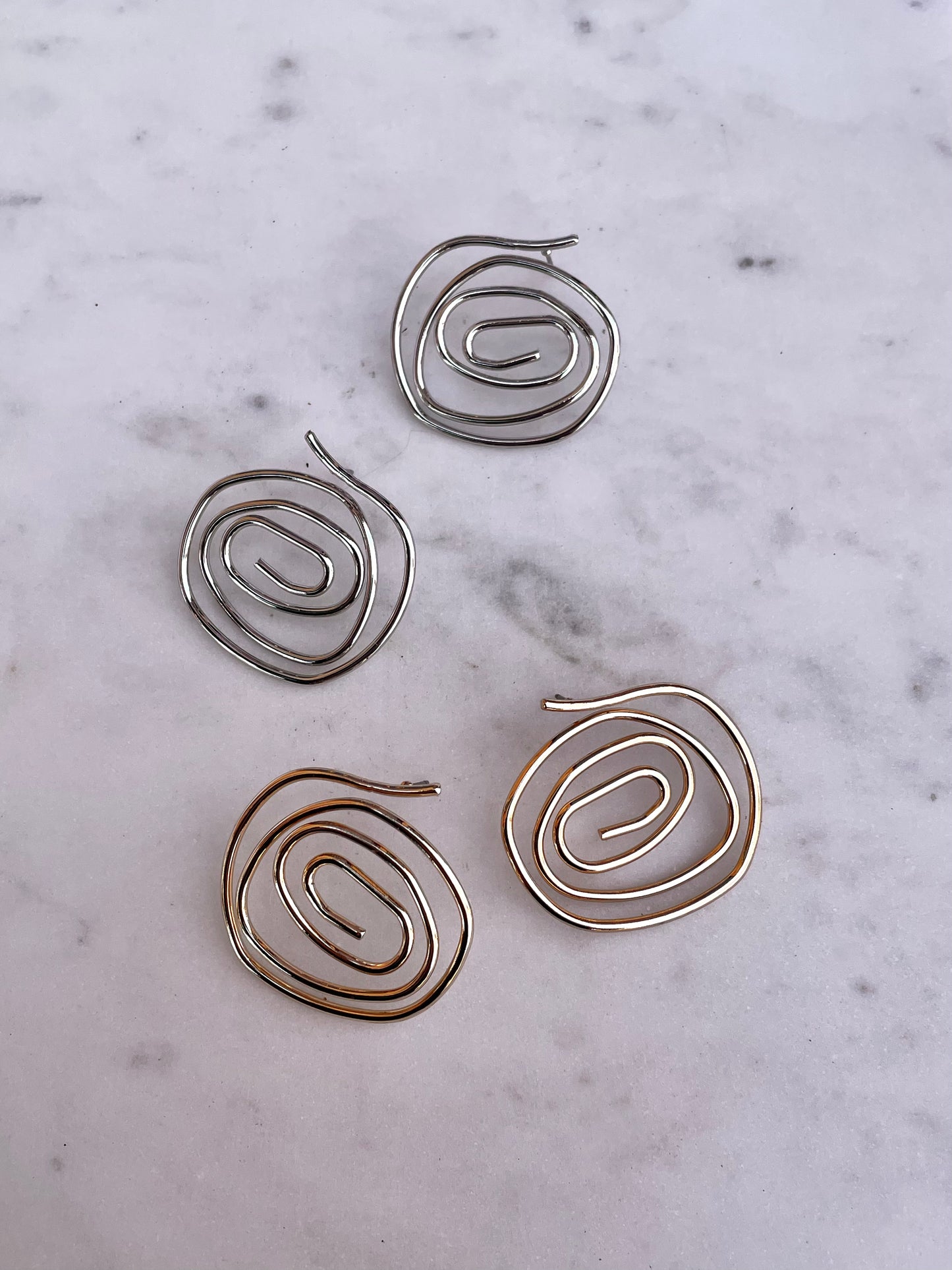 Swirl Statement Earrings