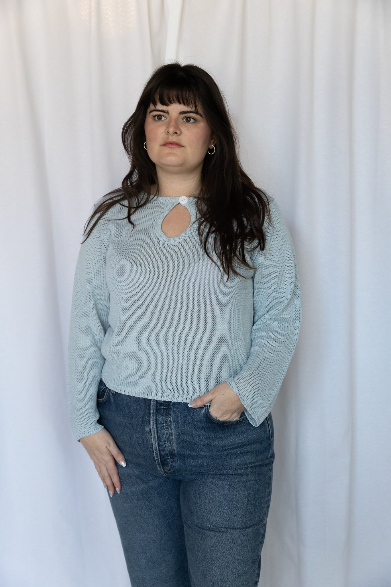 The Tala Sweater | Knit Sweater with Keyhold