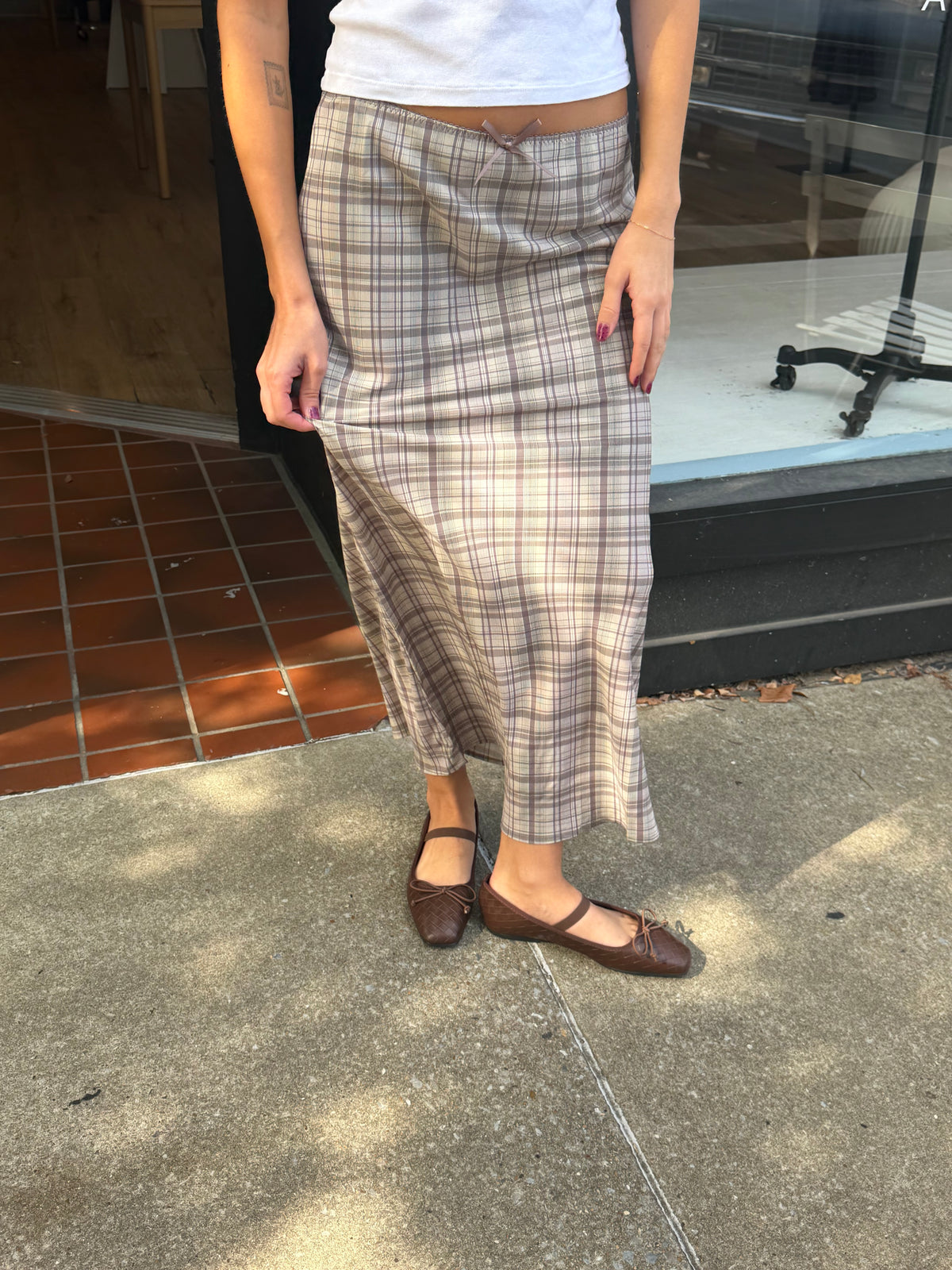 Paxton Plaid Maxi Skirt