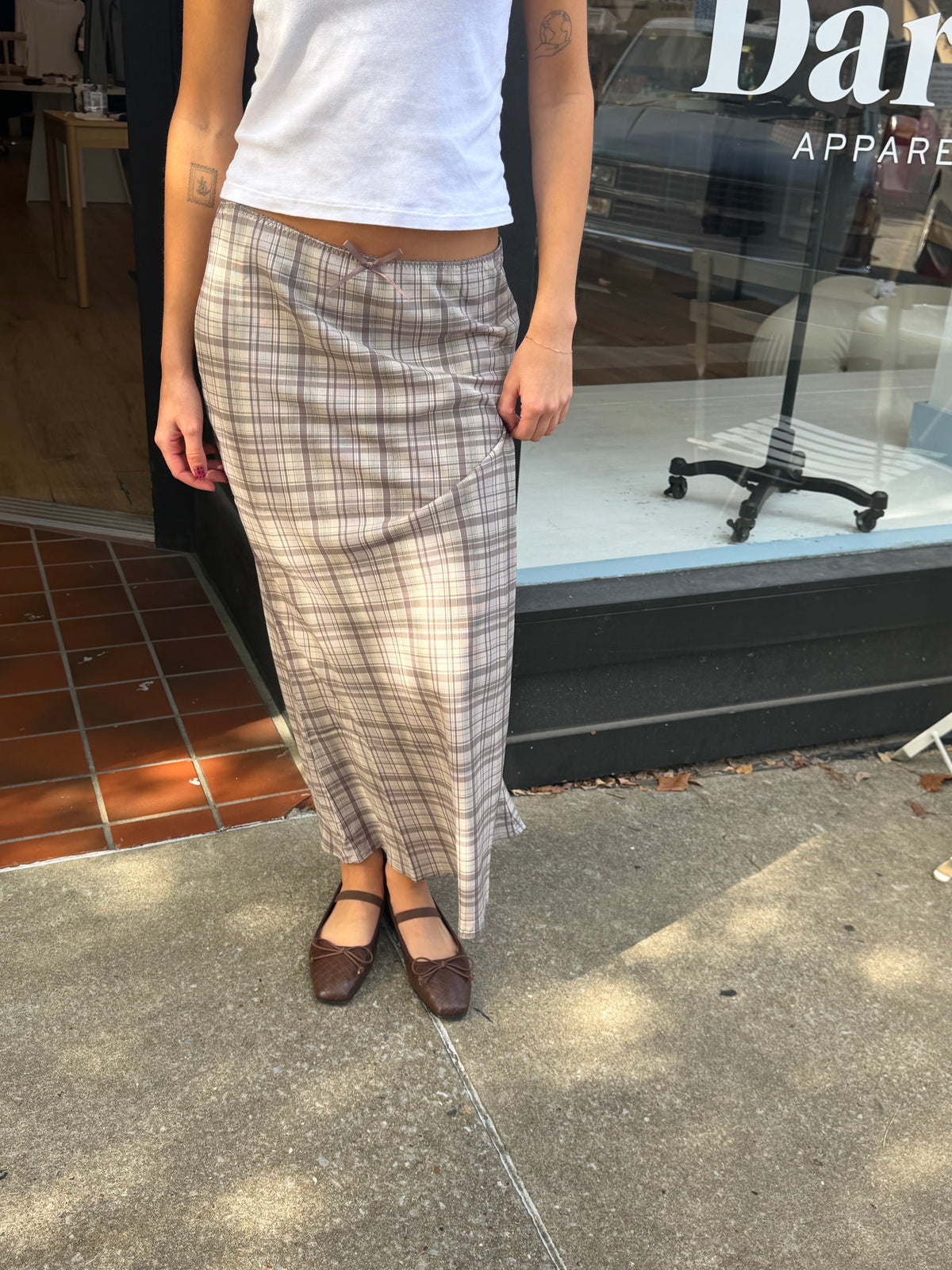 Paxton Plaid Maxi Skirt