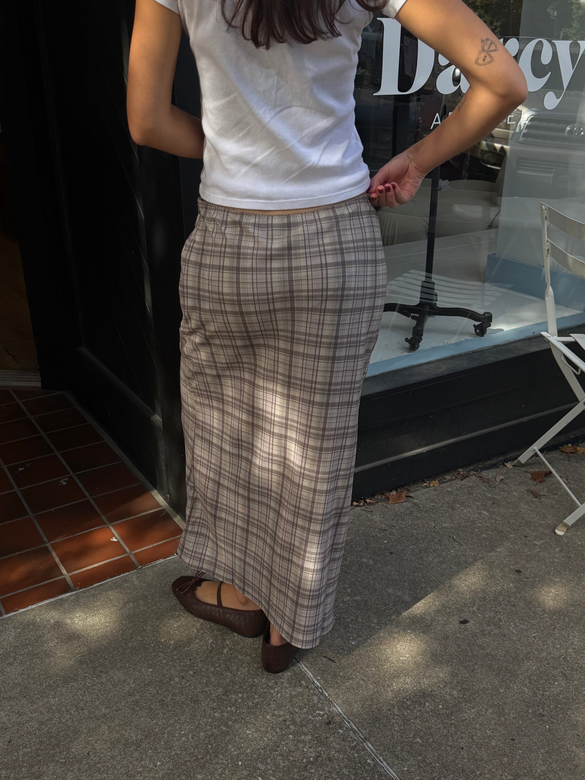 Paxton Plaid Maxi Skirt