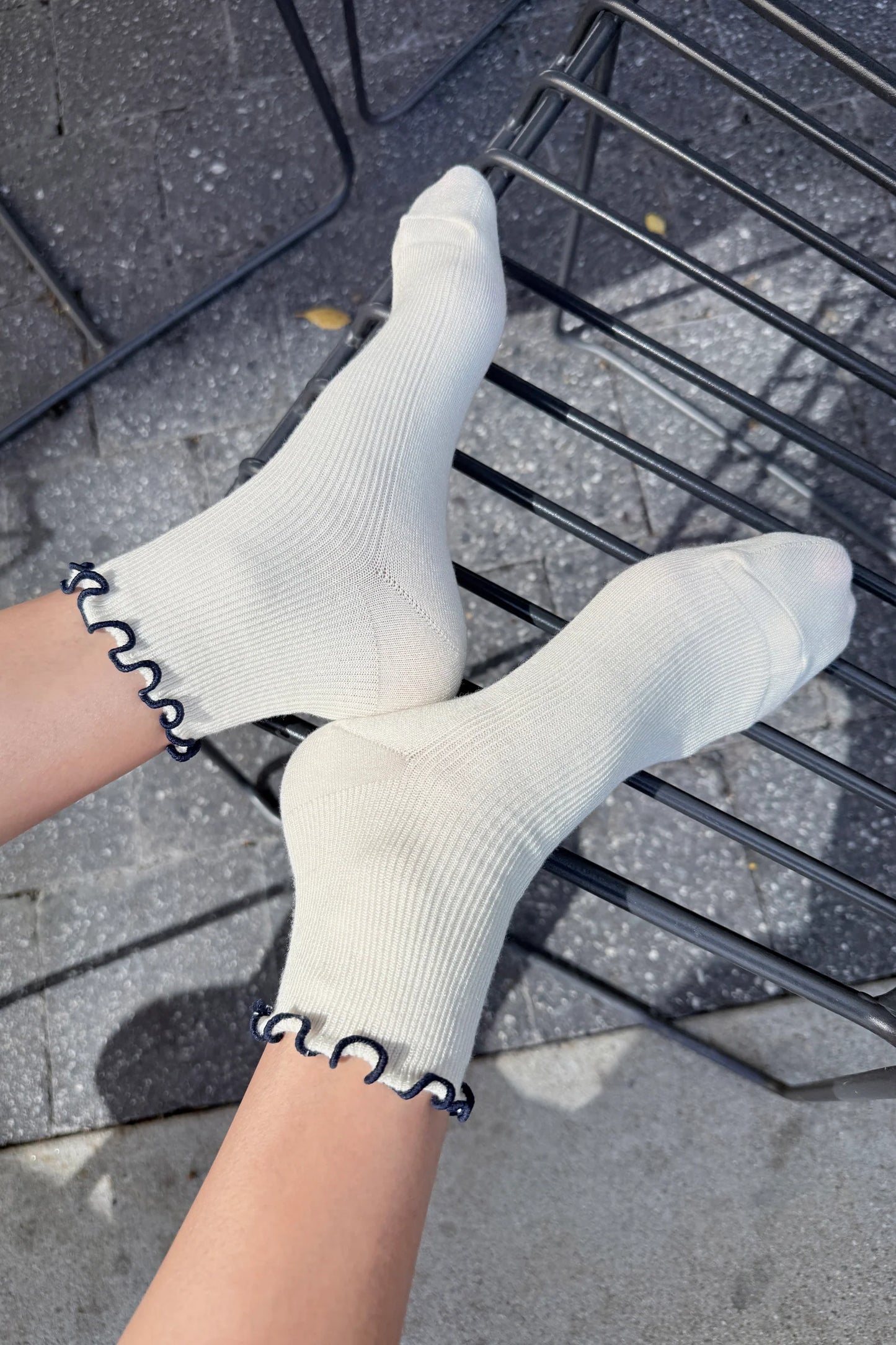 Petite Ruffle Modal Sock