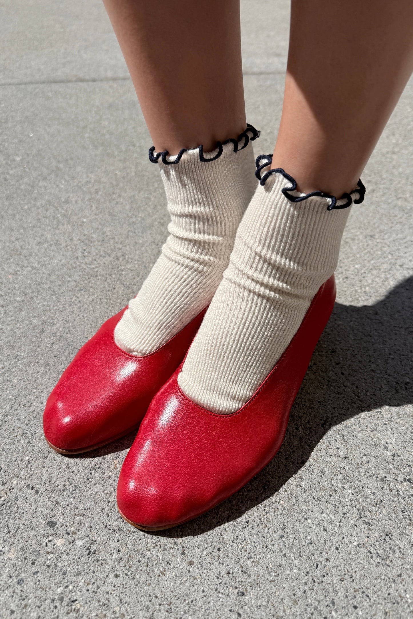 Petite Ruffle Modal Sock