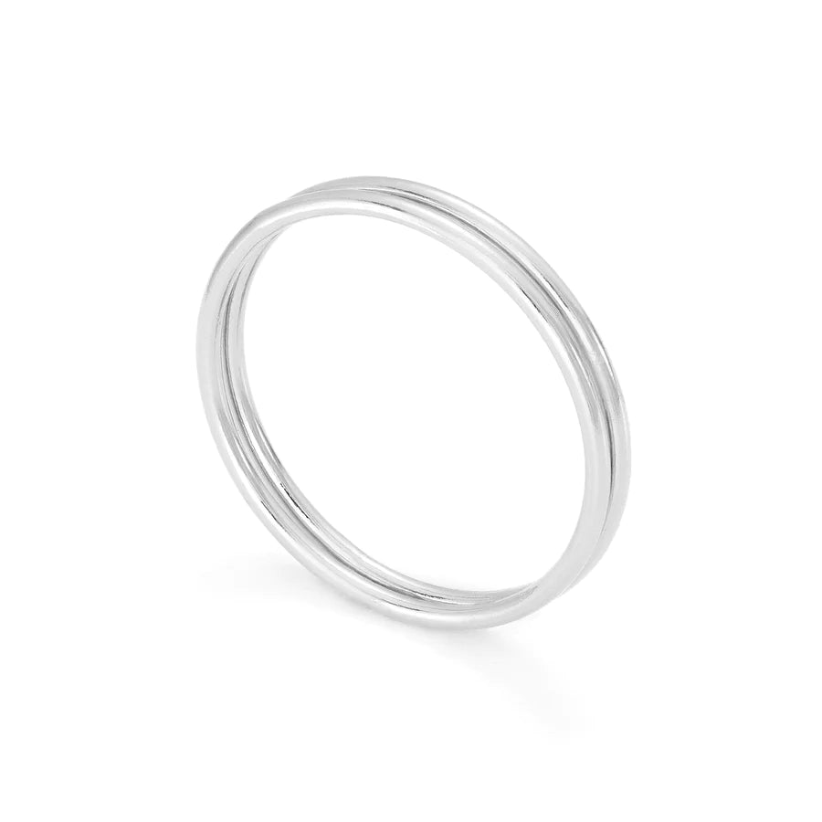 Silver Stacking Rings | Set of two