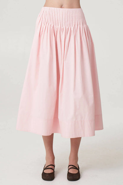Uni Pleated Midi Skirt