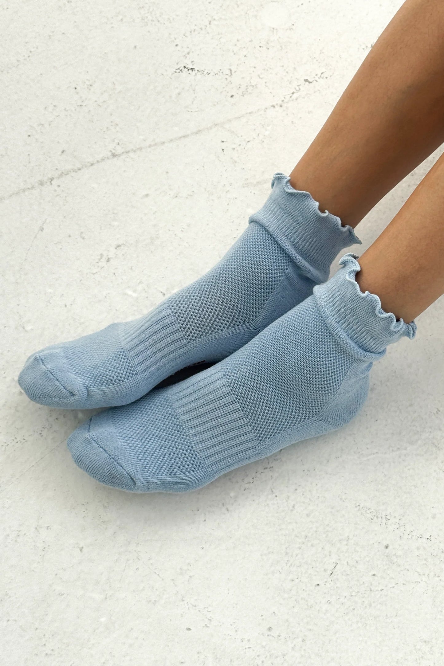 Ruffle Hugger Crew Sock