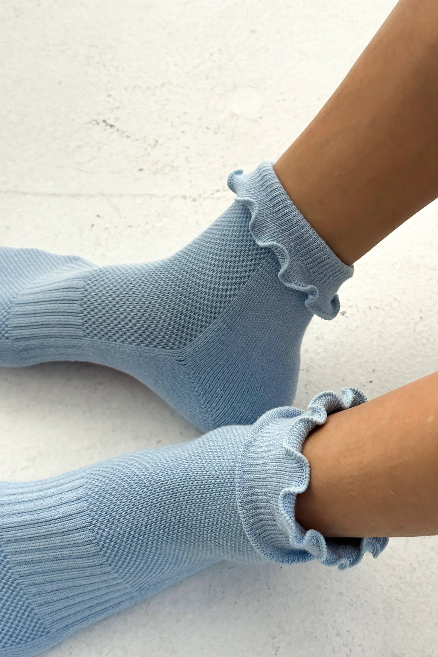 Ruffle Hugger Crew Sock