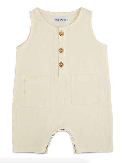 Crop Linen Romper