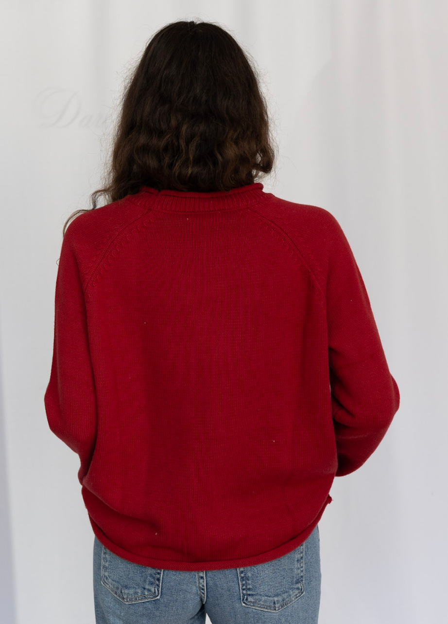 Rolled Edge Raglan Sweater | Multiple Colors