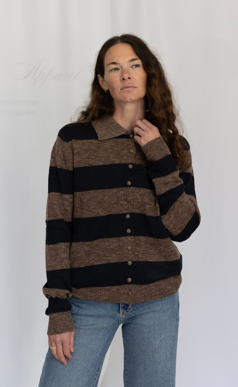 Marie Striped Cardigan