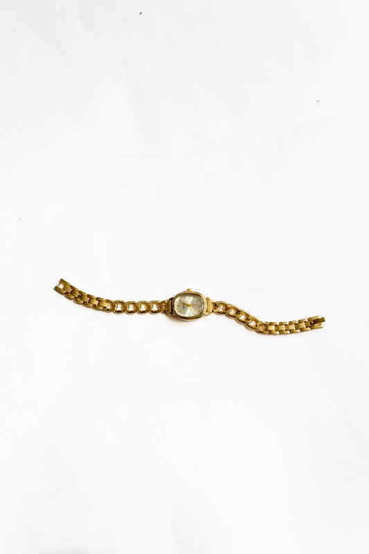 Oval Face Chain Link Watch