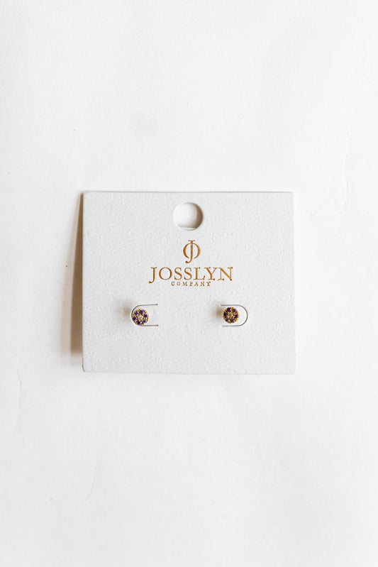 Crystal Flower Stud | Multiple Colors