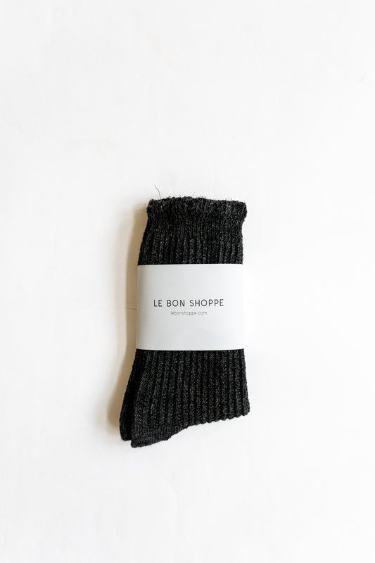 Linen Scalloped Socks