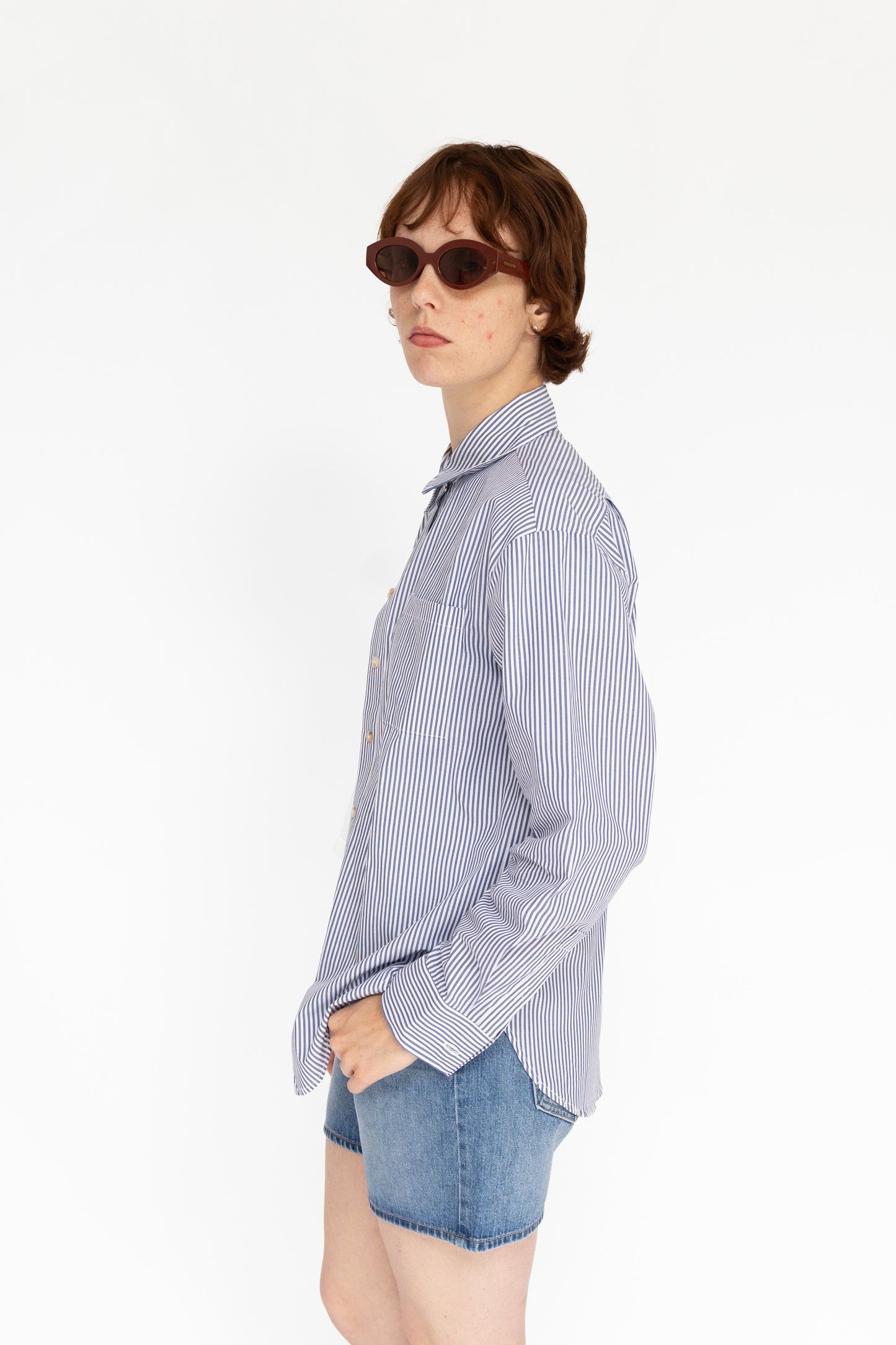Delaney Striped Button Down