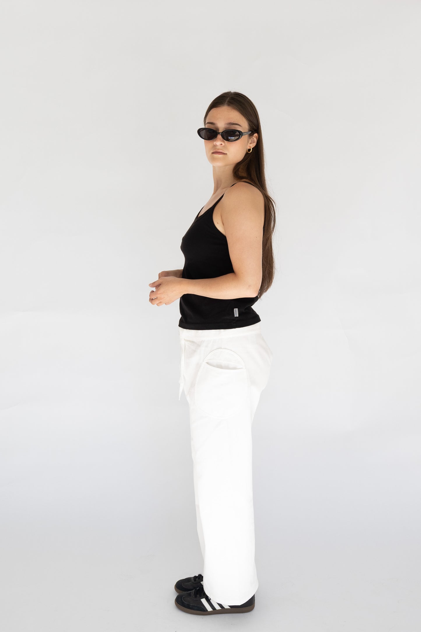 Eleanor Fold-Over Cotton Pant