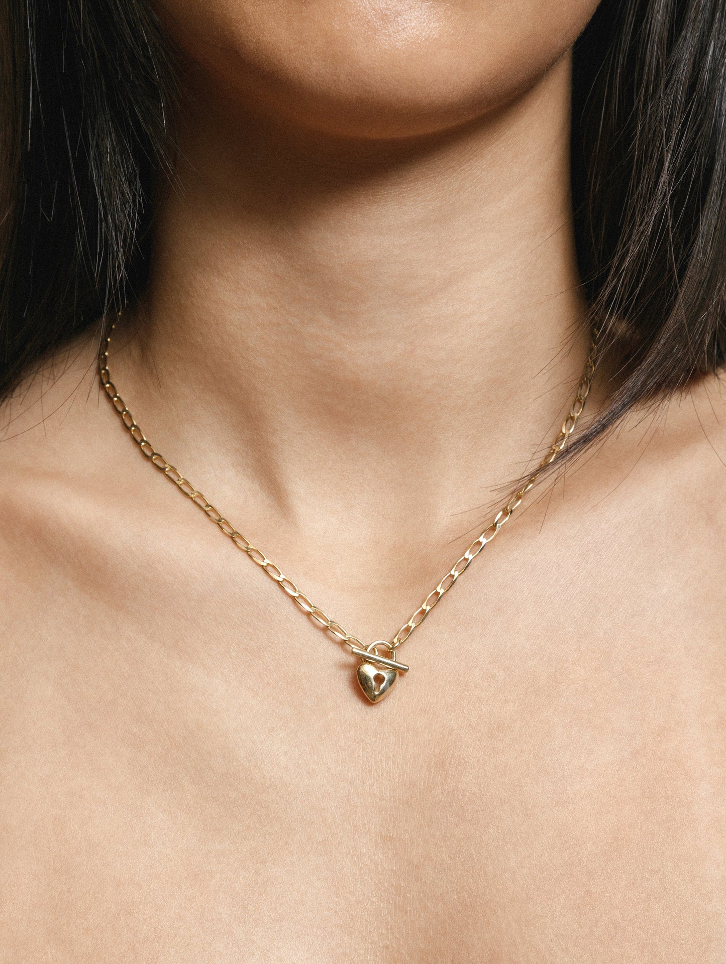 Heart Toggle Necklace | Gold and Silver